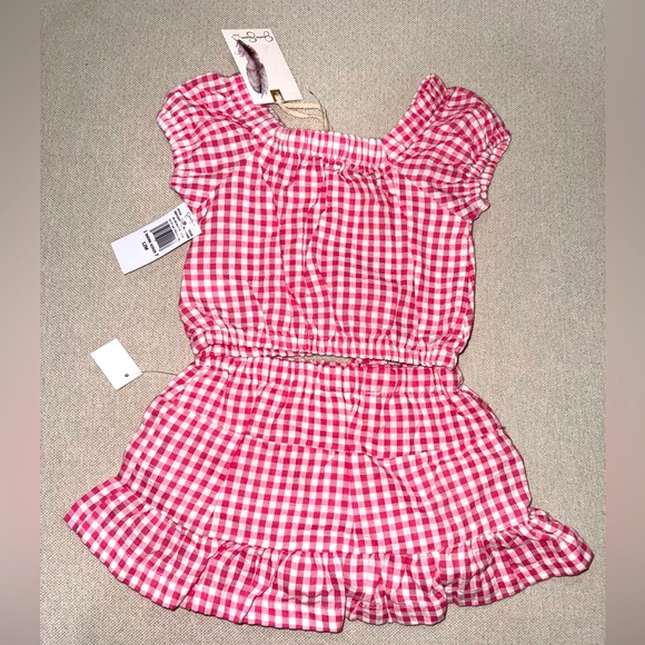 NWT Jessica Simpson Baby Girls 2 Pc Skort Set Size 12M - Picture 5 of 6
